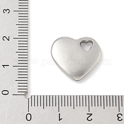 Ciondoli a forma di cuore in acciaio inossidabile 304&nbsp;STAS-R162-01P-02