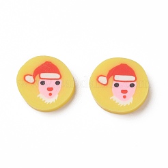 Thème de noël cabochons en pâte polymère faits à la main&nbsp;CLAY-S091-011-M