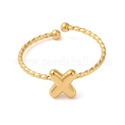 Anillos de puño abiertos de acero inoxidable 304&nbsp;RJEW-K261-02G-X