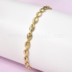 Messing-Gliederkettenarmbänder für Frauen&nbsp;BJEW-K298-09G