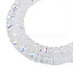 Placcare trasparente perle di vetro fili&nbsp;X-EGLA-N002-37-C01