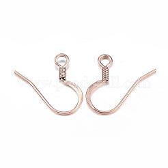 Crochets de boucles d'oreilles français en acier inoxydable 304 avec placage ionique (IP)&nbsp;STAS-G127-12RG