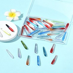 50 Stück handgefertigte Bunte Malerei-Anhänger zum Selbermachen.&nbsp;LAMP-FS0001-21