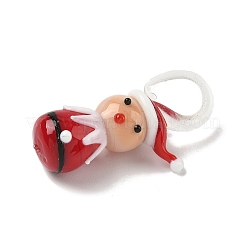 Weihnachten handgedrehten lampwork Glasanhänger&nbsp;LAMP-L081-01A