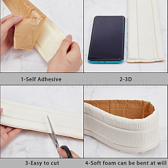 Papel de contacto autoadhesivo de grano xpe&nbsp;DIY-WH0002-53A-09