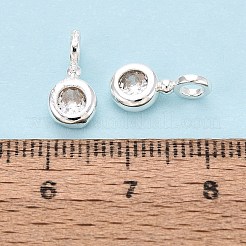 Messing micro pave klar zirkonia charme&nbsp;KK-N288-16S