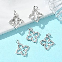 Shegrace Messing-Anhänger mit Mikropavé-Fassung aus klaren Zirkonia&nbsp;XGRQ3P670-637P