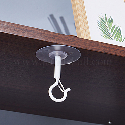 3 Paar Deckenhaken aus PVC und Eisen&nbsp;AJEW-GF0012-97A