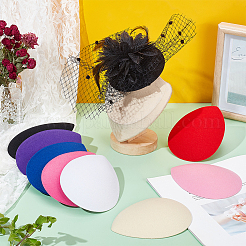 8 Stück 8 Farben Teardrop Eva Mini Hut Fascinator Basis&nbsp;AJEW-NB0005-98