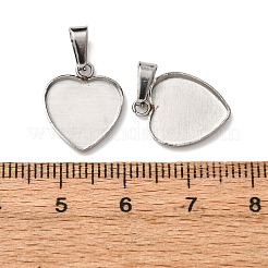 Pendentifs cabochons en acier inoxydable 304&nbsp;STAS-D379-02B-P