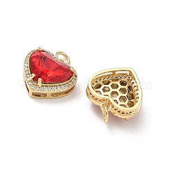 Colgante micropavé cubic zirconia de latón&nbsp;KK-C252-02C-G