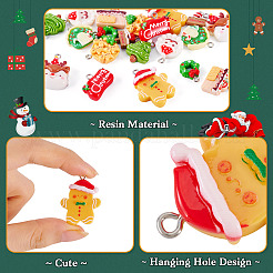 20 stücke 10 arten weihnachten thema rsin anhänger&nbsp;RESI-TA0004-85