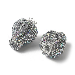 Perline di strass acrilici a forma di mongolfiera a forma di corona&nbsp;OACR-S048-03C