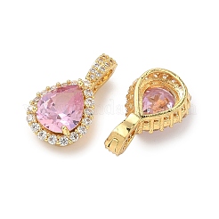 Colgante micropavé cubic zirconia de latón&nbsp;KK-Z139-09G