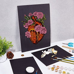 12 Stück 3 Arten Rechteck-Kartenpapier&nbsp;DIY-WR0004-84