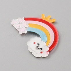 PVC-Kunststoff-Cabochons&nbsp;SIL-WH0019-15B