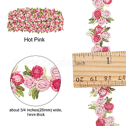 Ruban de bordure en polyester à fleurs&nbsp;OCOR-GF0001-17D