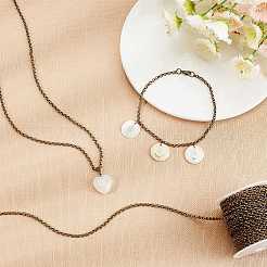 Kits de fabrication de bijoux à faire soi-même avec des chaînes rolo&nbsp;DIY-SC0014-55AB-A