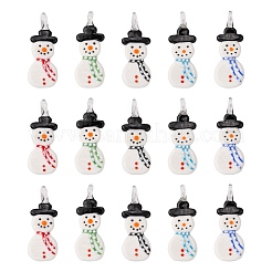 Weihnachten handgedrehten lampwork Glasanhänger&nbsp;LAMP-D424-M