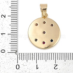 Ottone micro spianare pendenti zirconi&nbsp;KK-Q005-03G