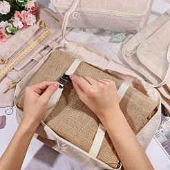 8 trousse de toilette de voyage en polyester&nbsp;ABAG-WH0046-118A