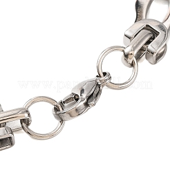 201 bracelets à maillons en acier inoxydable&nbsp;BJEW-B078-113GP