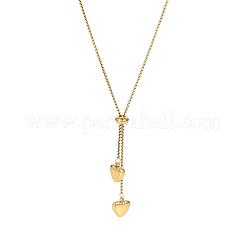 Lasso-Halsketten mit Herz-Quaste aus Edelstahl für Damen&nbsp;FS-WG9133A-01
