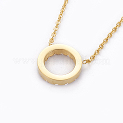 Colliers pendentifs en acier inoxydable 304&nbsp;NJEW-F264-28G