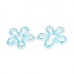 Cuentas acrílicas uv chapadas&nbsp;LS-TACR-S161-04C