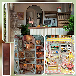 Puppenhauswand aus Birken- und Pappelsperrholz&nbsp;DIY-WH0591-120A