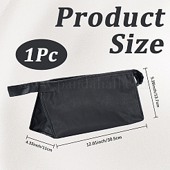 Bolsas de viaje portátiles de cuero sintético para guardar artículos de tocador con cremallera&nbsp;ABAG-WH20027-004A