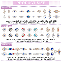 Kit de fabrication de bijoux contre le mauvais œil&nbsp;DIY-NB0008-22A
