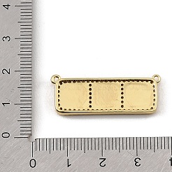 Dijes de conector de circonio cúbico transparente con micro pavé de latón&nbsp;CU-CBA30E8-01G-A07