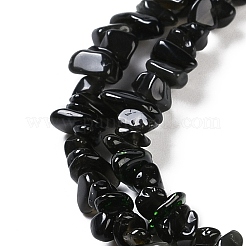 Natürliche goldenen Glanz Obsidian Perlen Stränge&nbsp;G-G0003-B33-01