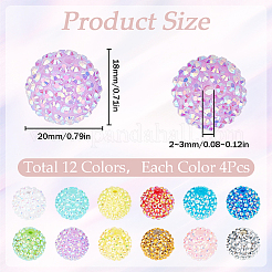 48 stücke 12 stil diy perlen kits&nbsp;MACR-SC0001-17