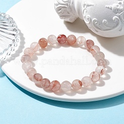 Bracciali elasticizzati da donna in quarzo ferruginoso naturale&nbsp;BJEW-JB10088-01