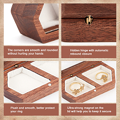 Boîtes de rangement en bois pour couples à 2 emplacement&nbsp;CON-WH0087-42A