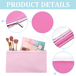5 Stück 5 Farben Stoff-Schmuckbeutel mit Reißverschluss&nbsp;ABAG-WH0077-11B