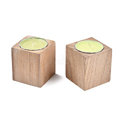 Naturholz Kerzenhalter&nbsp;AJEW-T002-01A