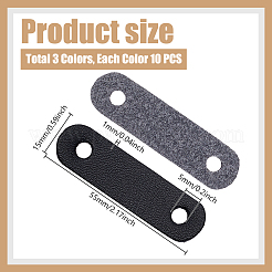 30 connettore per cinturino in similpelle a 3 colori&nbsp;FIND-GA0008-82