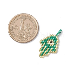 Hamsa-Hand mit Augenanhängern aus Glasperlen&nbsp;PALLOY-MZ01054