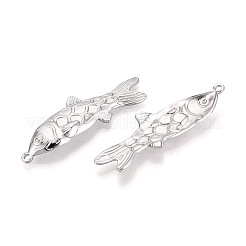 Pendentifs poissons en acier inoxydable 304&nbsp;STAS-T069-15P