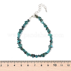 Bracelets en copeaux de chrysocolle naturels pour femmes&nbsp;BJEW-H623-01S-09
