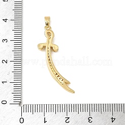 Pendenti in zirconi cubici trasparenti in micro pavè di ottone&nbsp;KK-E804-15G