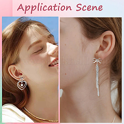 20 pièces de boucles d'oreilles en laiton&nbsp;KK-SC0008-01S