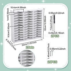 2 Satz 36 Gitter PVC-Kunststoff-Stempelkissen-Aufbewahrungshalter&nbsp;ODIS-UN0001-15B