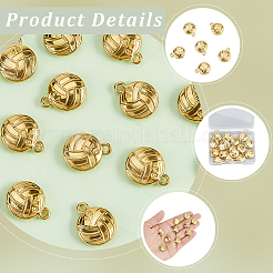 20 pendentif en acier inoxydable 304 à thème sportif&nbsp;STAS-SC0021-03