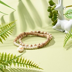 Ensemble de bracelets extensibles synthétiques turquoise (teints) à puissance énergétique pour filles et femmes&nbsp;BJEW-JB06785