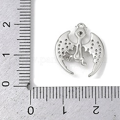 Pendenti in zirconi cubici trasparenti in micro pavè di ottone&nbsp;X-KK-L238-04P