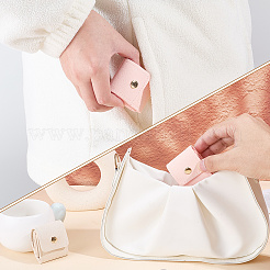 4-Taschen-Schmuckrollen aus PU-Leder mit goldfarbenen Metalldruckknöpfen&nbsp;ABAG-WH0048-69C
